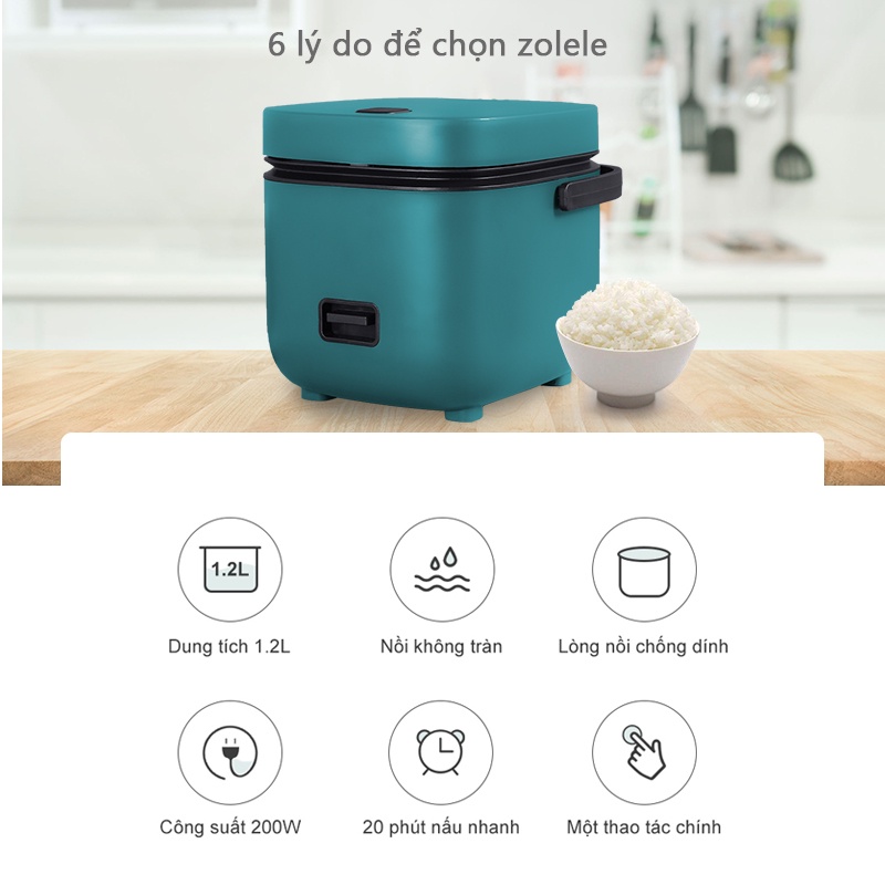 Nồi cơm điện mini ZOLELE ZB001 1.2L  - Chính hãng
