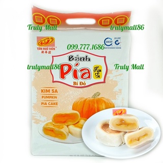 Gói 12 Cái Bánh Pía Kim Sa Mini Chay Bí Đỏ THV