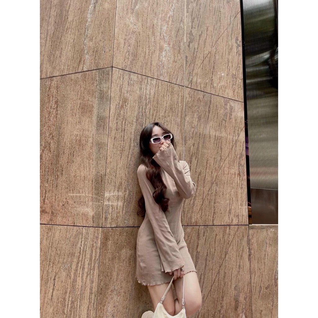 [Mã SKAMSALEP6 giảm 10% tối đa 100K đơn 150K] ĐẦM BODY NUDE TAY LOE | BigBuy360 - bigbuy360.vn