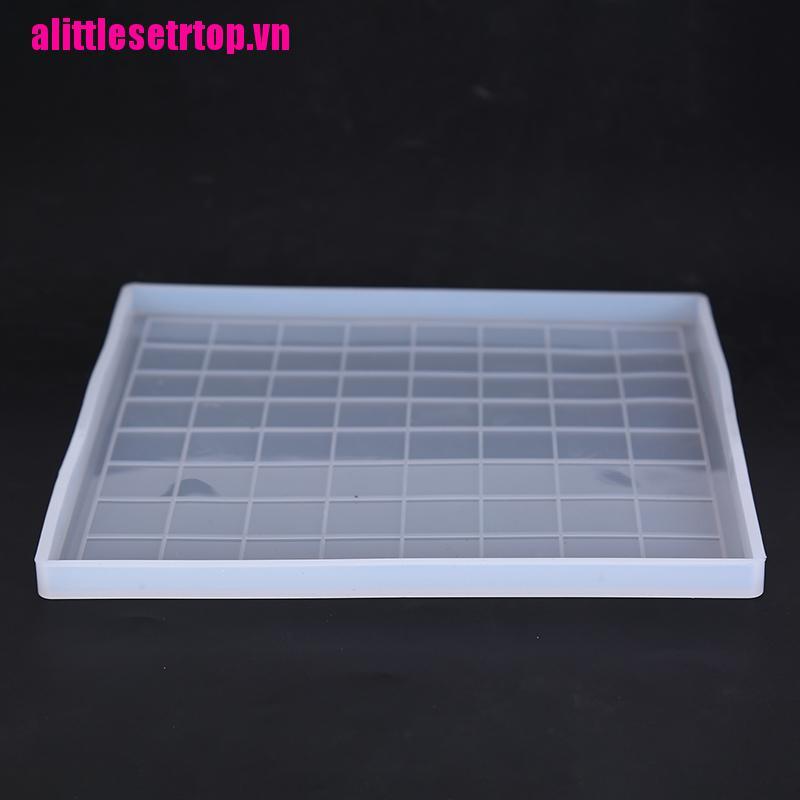 Khuôn Silicone Làm Bảng Cờ Vua Bằng Nhựa Epoxy Độc Đáo DIY