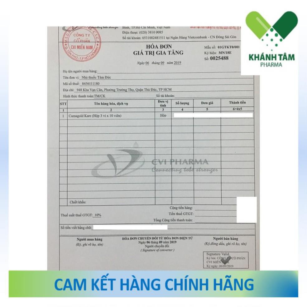 CUMARGOLD KARE - Dành cho bệnh nhân ung bướu [Cumagold kare, curmagold kare, cumargold care, curmagold care] _Khánh Tâm