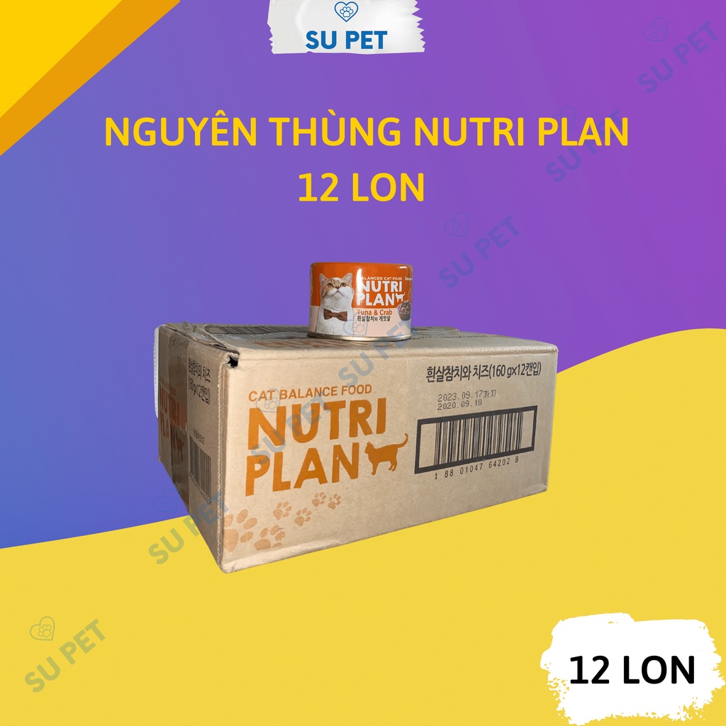 01 thùng pate Nutri Plan Hàn Quốc cho mèo mọi lứa tuổi