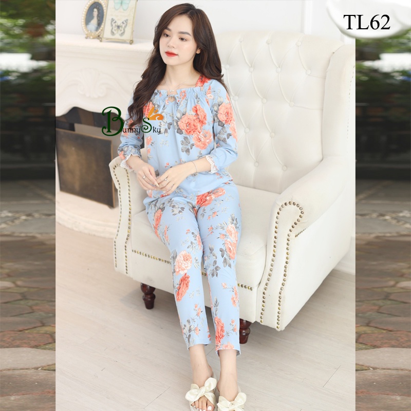 ĐỒ BỘ NỮ KIỂU DÁNG SIÊU DỄ THƯƠNG, QUẦN ÁO BỘ NỮ MẶC NHÀ TAY DÀI QUẦN DÀI THOẢI MÁI DỄ CHỊU