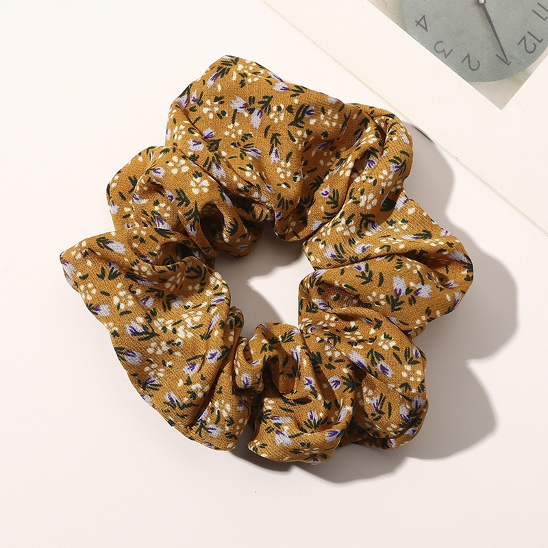 1 Dây Buộc Tóc Cao Su Co Giãn In Họa Tiết Hoa Thanh Lịch Cho Nữ