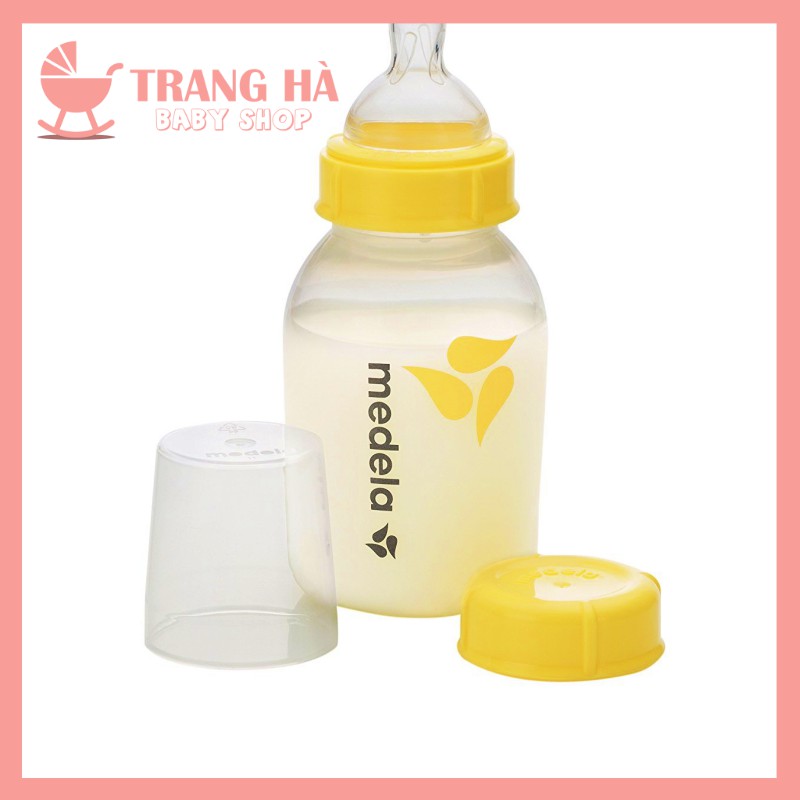 [Mã FMCG8 giảm 8% đơn 500K] 𝑳𝒐𝒈𝒐 𝑴𝒂̀𝒖 Bình trữ sữa Medela 150ml chính hãng - logo màu