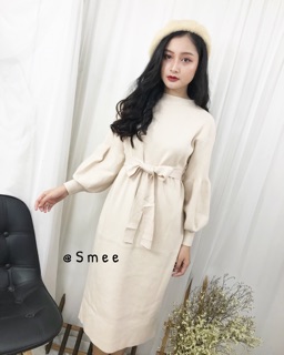 Váy xuông dây nơ rời