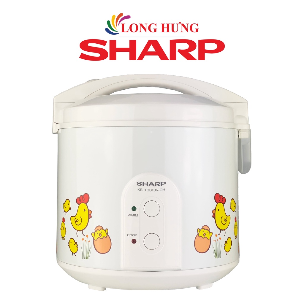 [Mã ELHADEV giảm 4% đơn 300K] Nồi cơm điện nắp gài Sharp 1.8 lít KS-183TJV - Hàng chính hãng