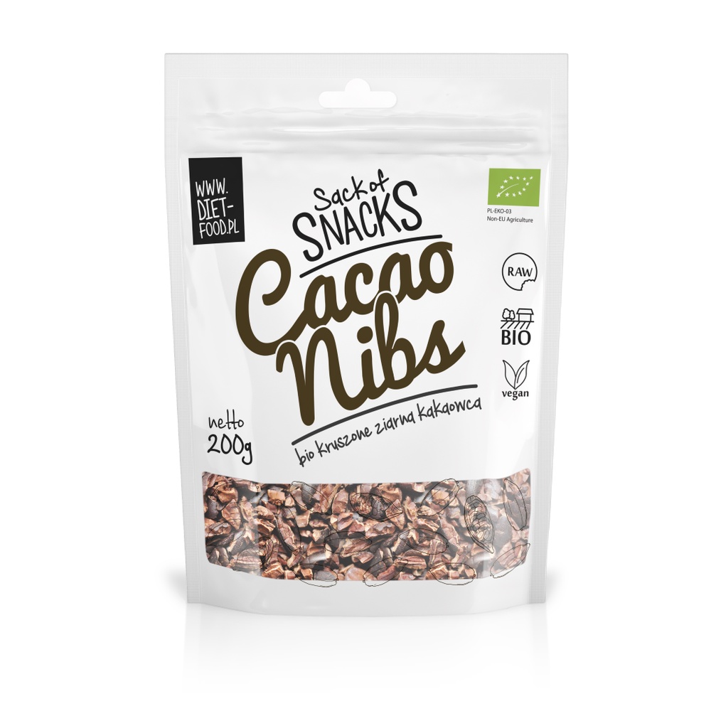 Cacao Ngòi Cacao Nibs hữu cơ 100g Diet Food