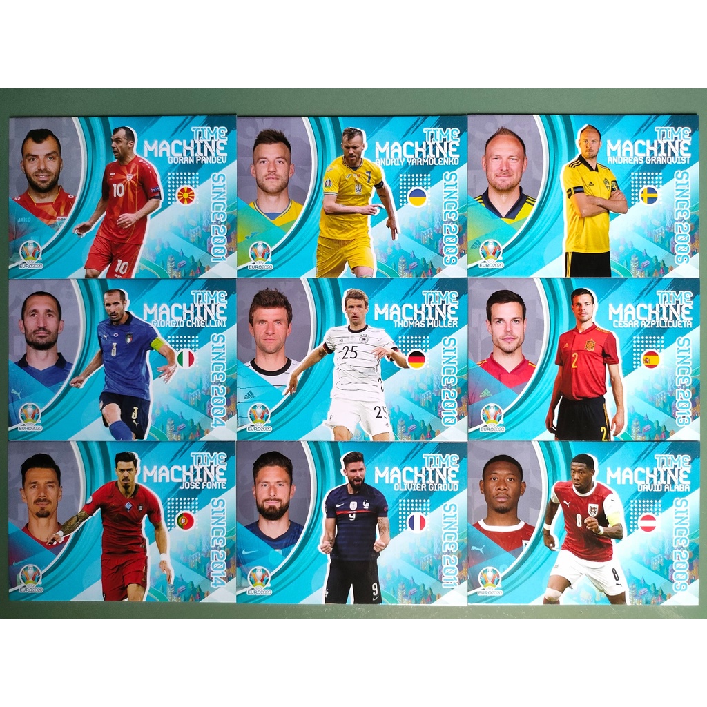 Thẻ Cầu Thủ Bóng Đá SKY Card EURO 20 TIME | Muller Chiellini Giroud Azpilicueta Granqvist Alaba Pandev Yarmolenko Fonte
