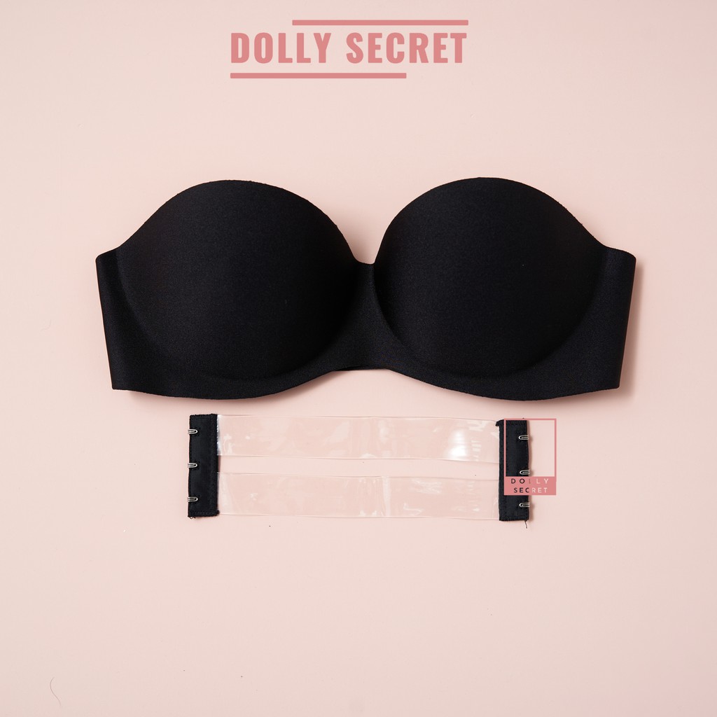 Áo lót nữ su đúc không dây chống tuột mút dày nâng ngực tặng kèm đai trong DOLLY SECRET A05 | BigBuy360 - bigbuy360.vn