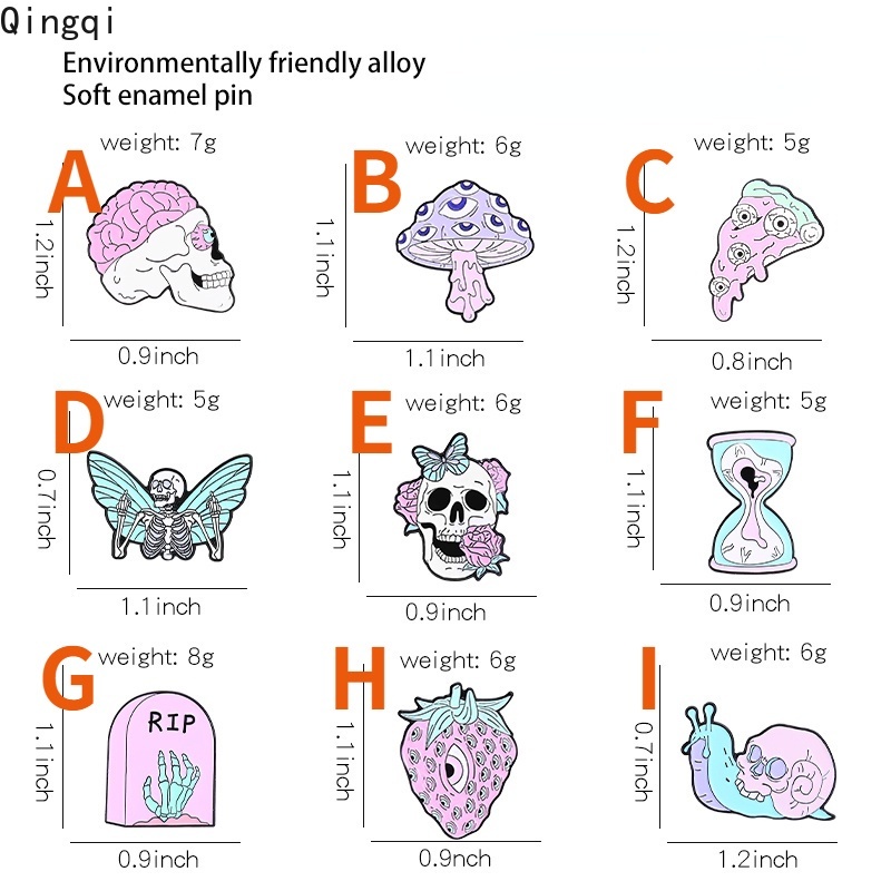 Huy hiệu cài áo MISS ZOE thiết kế nhiều mẫu halloween tùy chọn đáng yêu vui nhộn dành cho nữ
