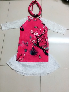 Combo 6 bộ áo dài cách tân cho bé gái
