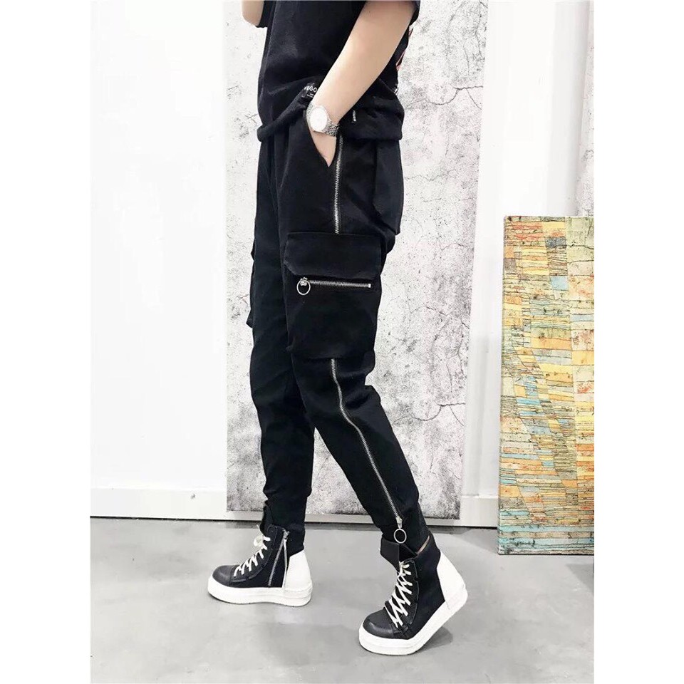 Quần Jogger Nam Kaki Co Giãn Túi Hộp Phong Cách Hiphop Đường Phố Thể Thao Unisex Nam Nữ ANH DUY SHOP JGV08