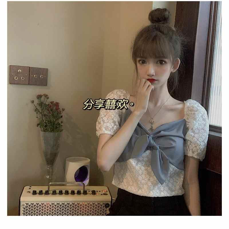 Áo Sơ Mi Phối Ren Kiểu Hàn Quốc Thời Trang Mùa Hè 2020 Cho Nữ