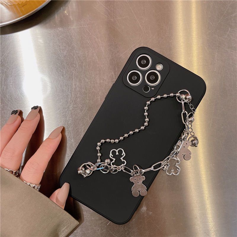 Ốp Điện Thoại TPU Mềm Hình Gấu Có Dây Đeo Cho Huawei Nova 2i 3 3i 3e 4 4e 5T 7i Nova 6 7 SE P9 P10 Plus P20 P30 P40 P50 Pro P20 P30 Lite Honor 20