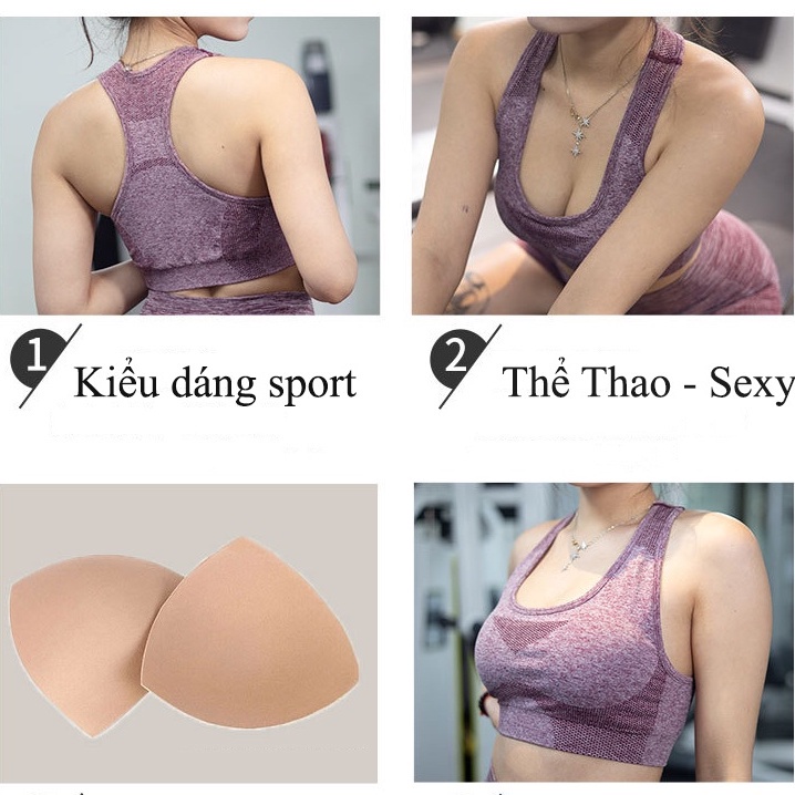 Bộ tập gym yoga nữ quần dài chun mông áo bra ba lỗ thể thao vải dệt kim cao cấp SET07