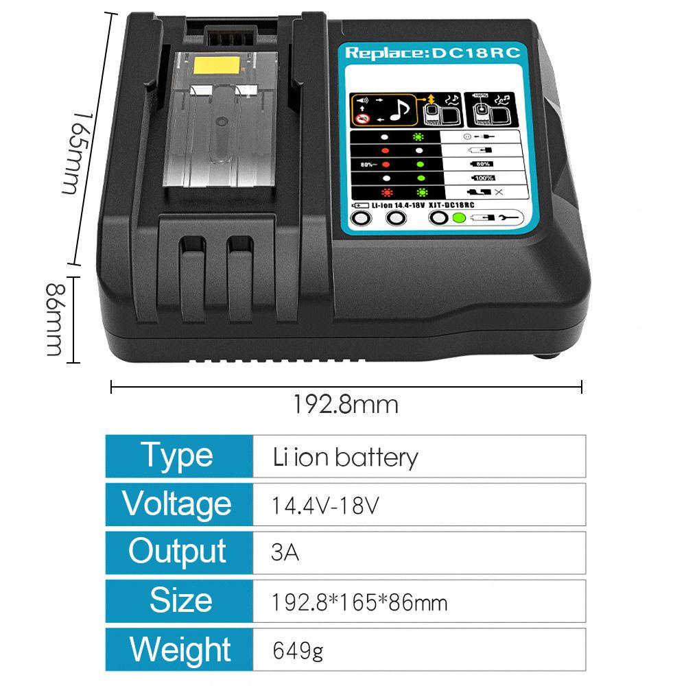 Bộ Sạc Pin Máy Khoan Makita 10.8V BL1815 BL1860 BL1430 US / EU / UK Chuyên Dụng