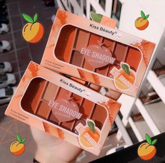 Phấn mắt + má Kiss Beauty 10 ô | BigBuy360 - bigbuy360.vn