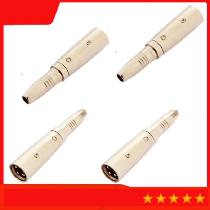 Jack Chuyển Đổi XLR Canon, Ra 6 Ly, Dùng Cho Mixer F4, Mixer F7, Mixer M4 - Để Lắp Cho Micro Không Dây - Và Mic Có Dây