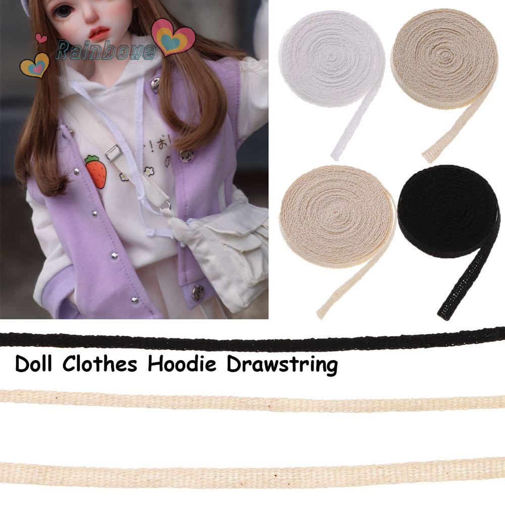 Dây cotton 2m chất lượng cao 3mm/ 5mm tùy chọn màu sắc dùng may áo hoodie/ quần áo búp bê nhỏ DIY