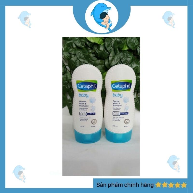 Sữa tắm gội toàn thân Cetaphil Baby Gentle Wash And Sampoo 230ml không cay mắt bé