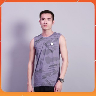 Áo Ba Lỗ Nam Màu Xám, Thun Lạnh Co Dãn 4 Chiều Logo, Họa Tiết Đẹp