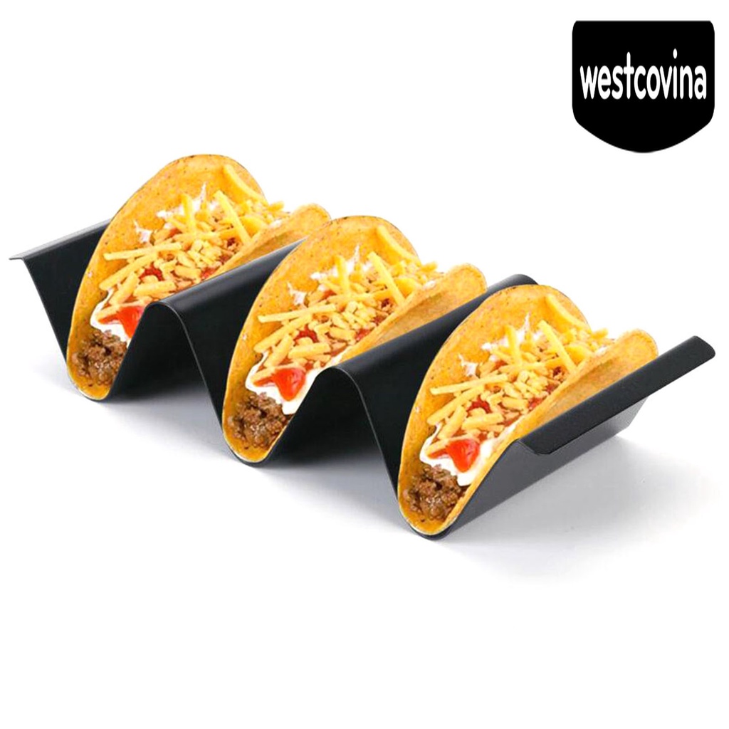 [Hot]☀ Giá Đỡ Bánh Taco Hình Sóng Bằng Thép Không Gỉ