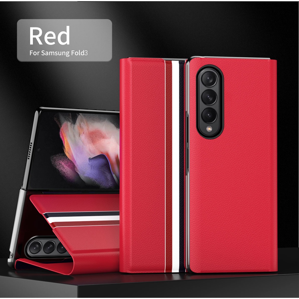 Bao da điện thoại HOCE có ngăn thẻ và giá đỡ cho Samsung Galaxy Z Fold 3 Z Fold5 5G ZFold3 ZFold4