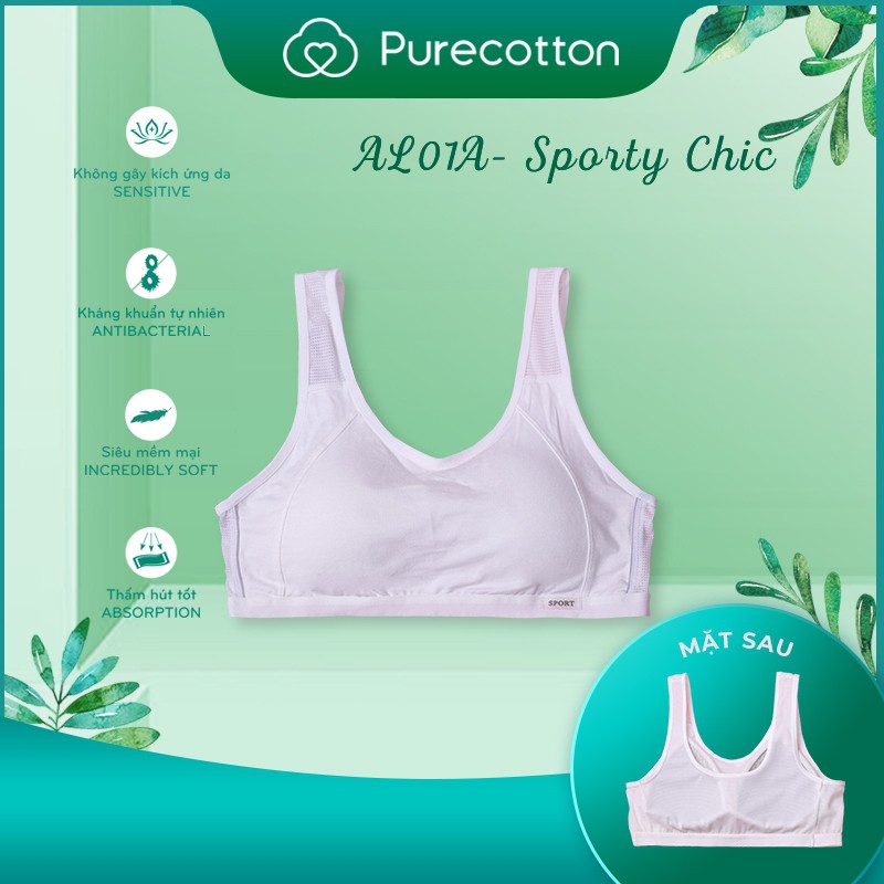 Bộ sưu tập SPORTY CHIC áo lót học sinh Purecotton chất liệu cotton cao cấp PC029