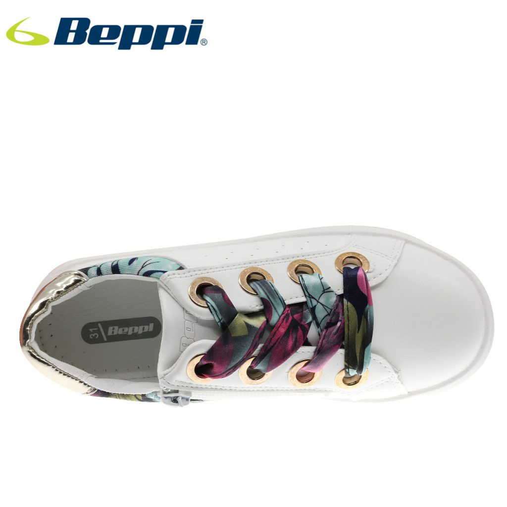 Giày Sneaker Dây Hoa cho Bé Gái BEPPI SNJ2183810 - White