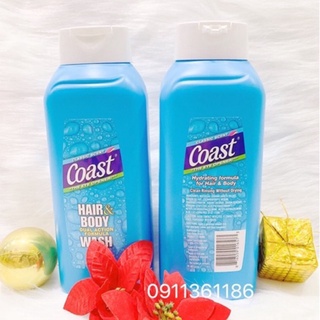 Tắm gội toàn thân Coast Mỹ chai 946ml mẫu mới