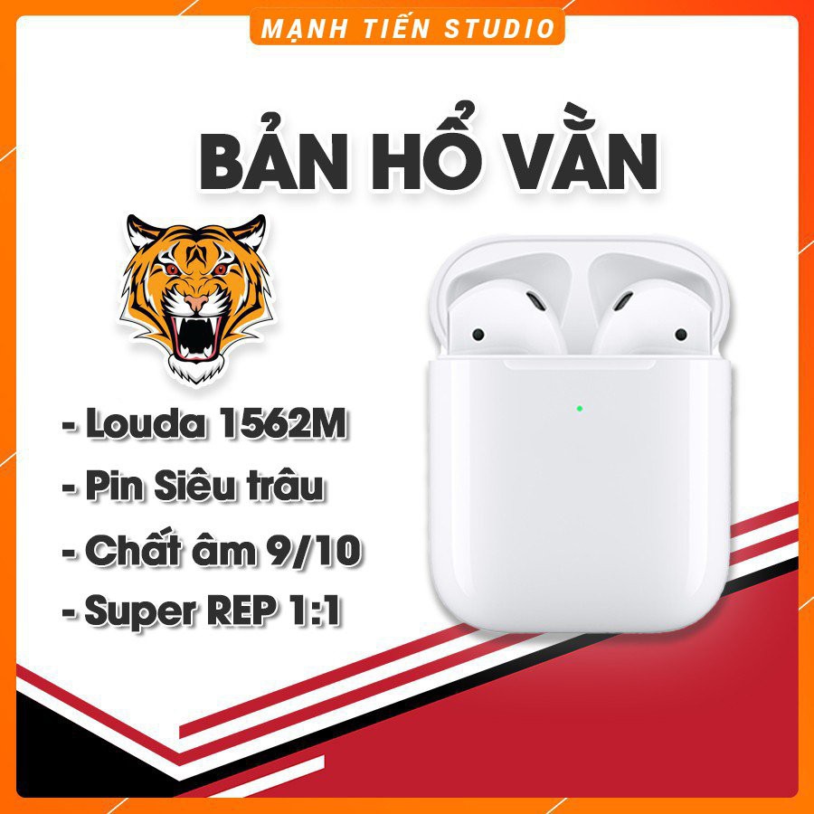 Tai nghe bluetooth Hổ vằn-Chip Louda 1562M, pin dung lượng cao lên đến 5- 6h Đổi Tên, Định Vị,cảm ứng check được stting