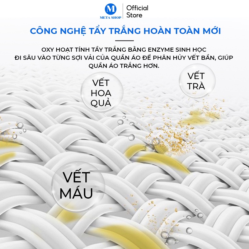 Viên Tẩy Trắng Quần Áo Nhật Bản Kinbata - Thuốc tẩy trắng, làm sáng quần áo bị ố vàng, vết bẩn khó giặt - Meta Shop