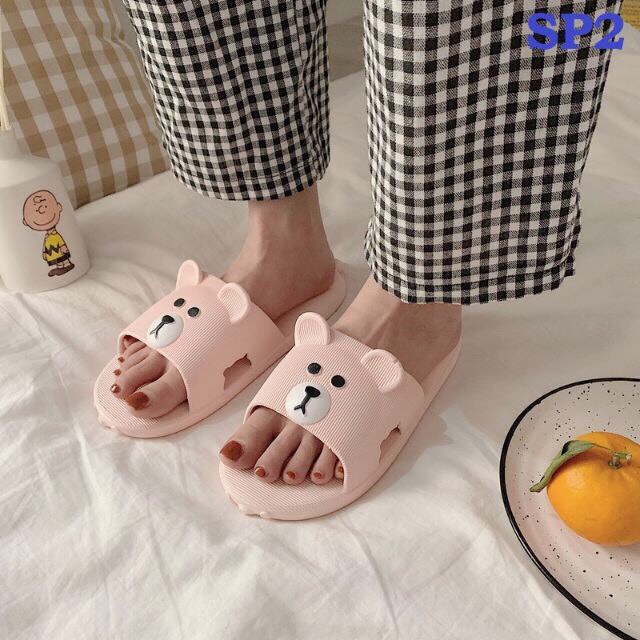 [ XẢ HÀNG LẺ SZ] Dép gầu đi trong nhà siêu xinh mã LM D00001