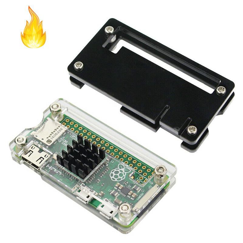Vỏ Bảo Vệ Bằng Acrylic Màu Đen Kèm Tản Nhiệt Cho Raspberry Pi Zero