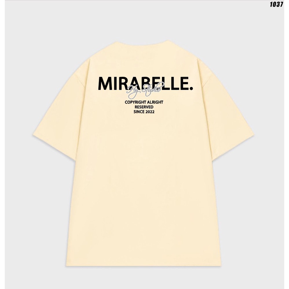 Áo thun tay lỡ form rộng unisex MIRABELLE 1037 HY Studio