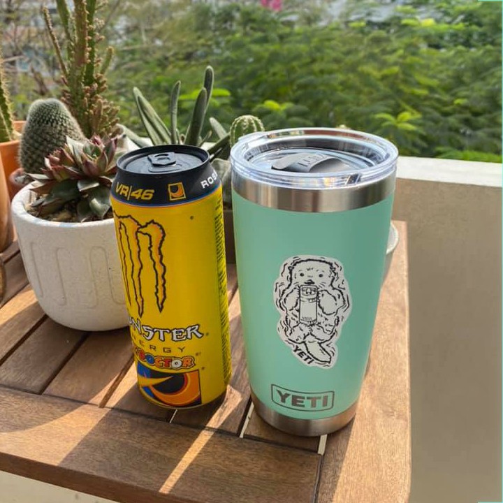 [Khắc tên,logo theo yêu cầu] Bình giữ nhiệt kiễu dáng YETI thể tích 590ml, giữ nóng lạnh đồng thời, không mùi, an toàn