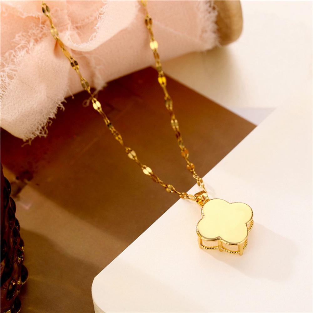 Vòng cổ mặt hình cỏ bốn lá thời trang cho nữ