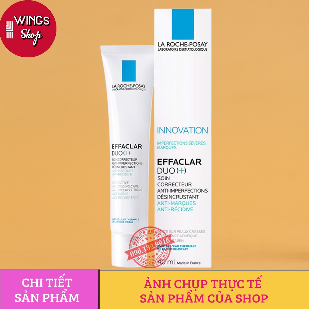 Kem Dưỡng Giảm Mụn, Ngừa Thâm La Roche Posay Effaclar Duo+ 40ml