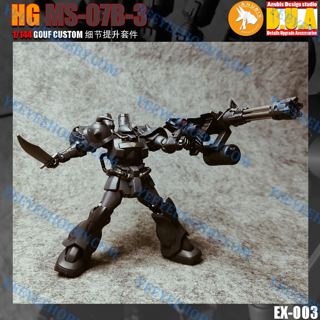 PHỤ KIỆN MOD ANUBIS - MÔ HÌNH IN 3D 1/144 HG MS-07B-3 GOUF CUSTOM EX003