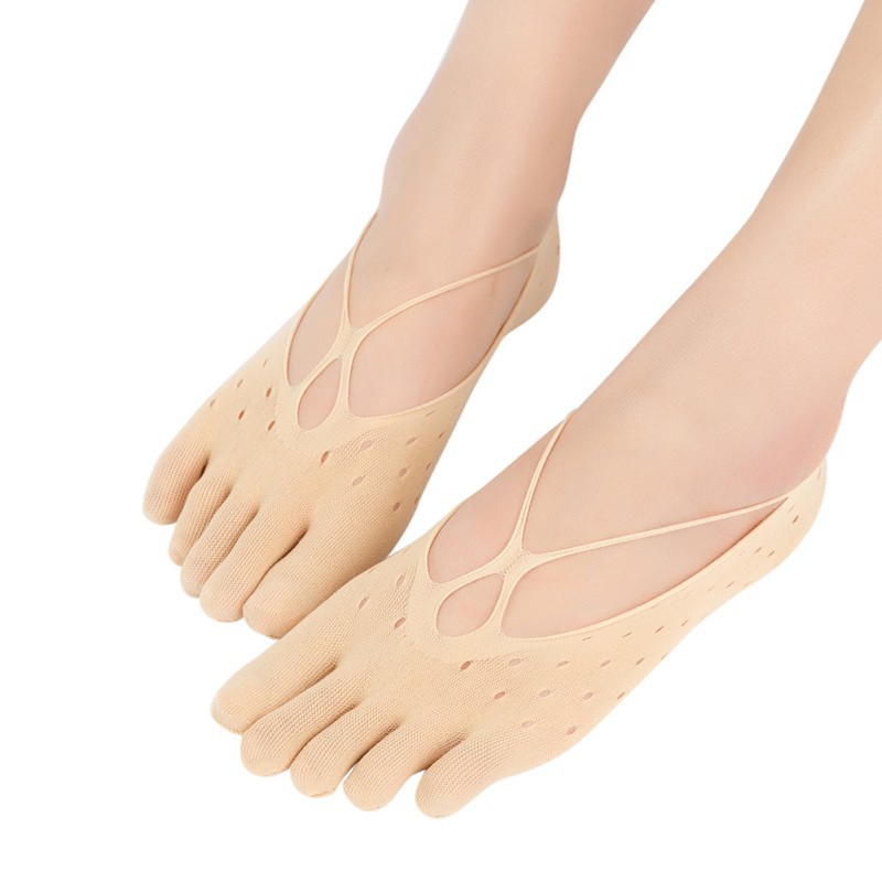 Tất xỏ ngón chống trượt thời trang nữ xinh xắn