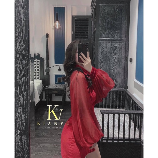 ⛔️⛔️PASS NEW ĐẦM BODY CỔ TÀU TAY VOAN TƠ