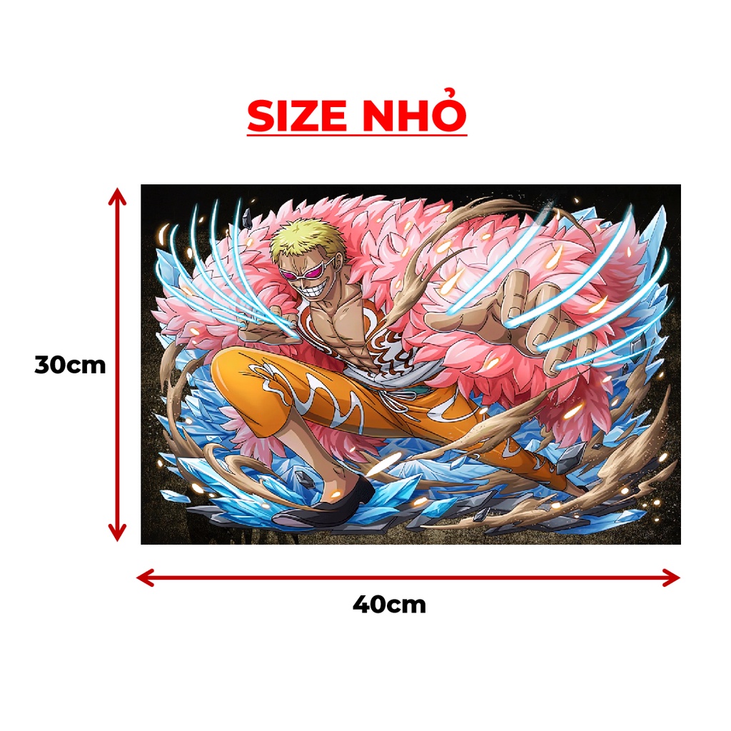 Poster trang trí doflamingo 3D, E04