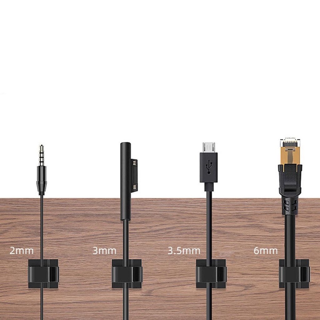 Set 50 Kẹp Giữ Dây Cáp Mini Tự Dính Nhiều Màu Sắc Trang Trí Giáng Sinh