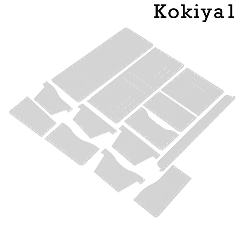 Set 13 Khuôn Acrylic Trong Suốt Làm Ví Da Thủ Công