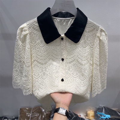 Áo Sơ Mi Phối Ren Thời Trang Mùa Hè Cho Nữ