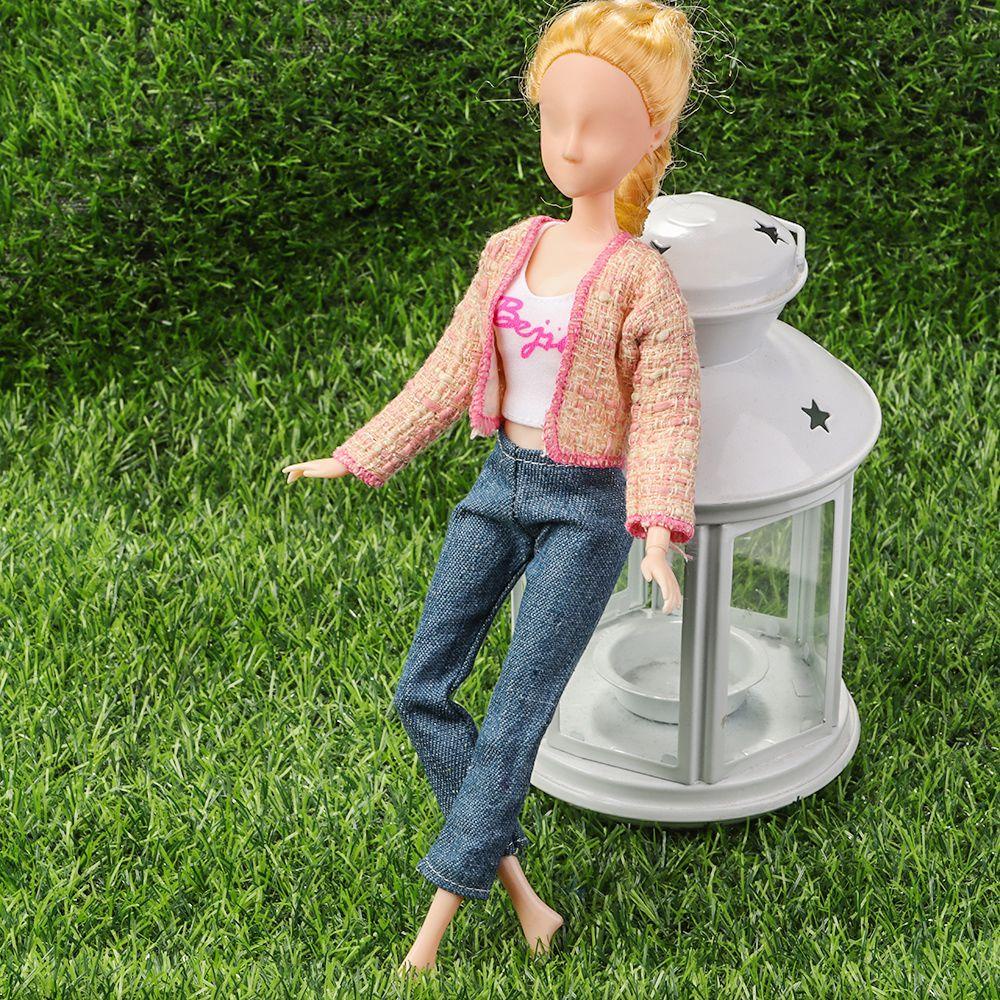 RAINBOW Doll Accessories Toys Dress 30cm Doll Fashion Coat Doll Clothes Kids Gift Plush Tops Pants Hats Casual Clothing For 11.8Inch Dolls