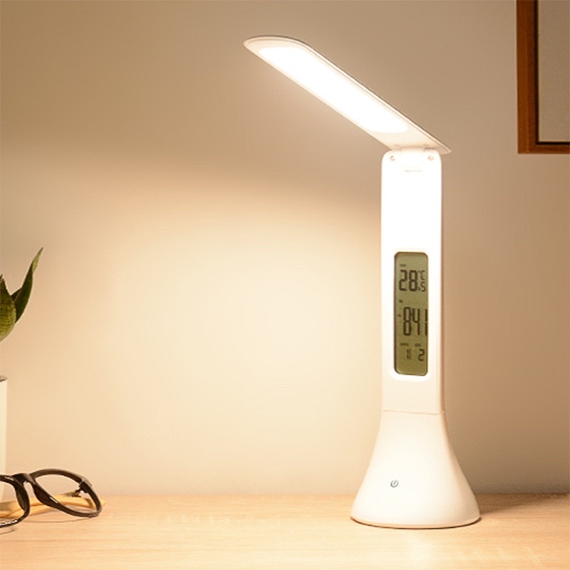Đèn bàn học chống cận để bàn LED 3 chế độ đọc sách, máy tính, làm việc, màn hình LCD, tích hợp pin sạc, bảo hành 3 năm