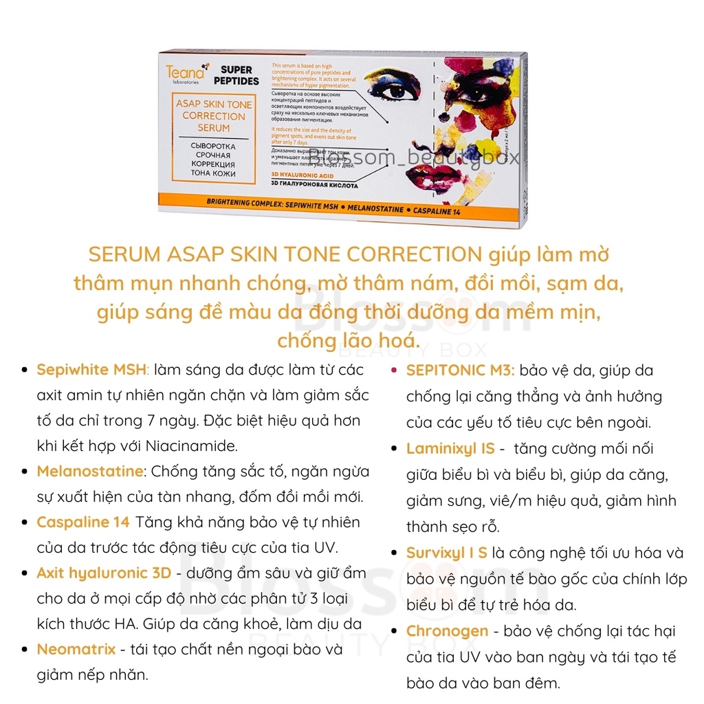 Serum da dầu mụn NO PROBLEM, ANTI-REDNESS, ASAP Teana | BigBuy360 - bigbuy360.vn