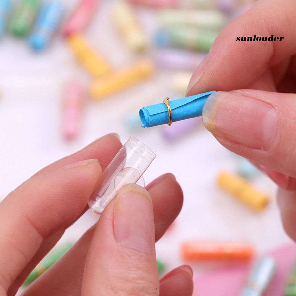Set 50 hộp đựng giấy ghi lời nhắn hình viên thuốc dễ thương